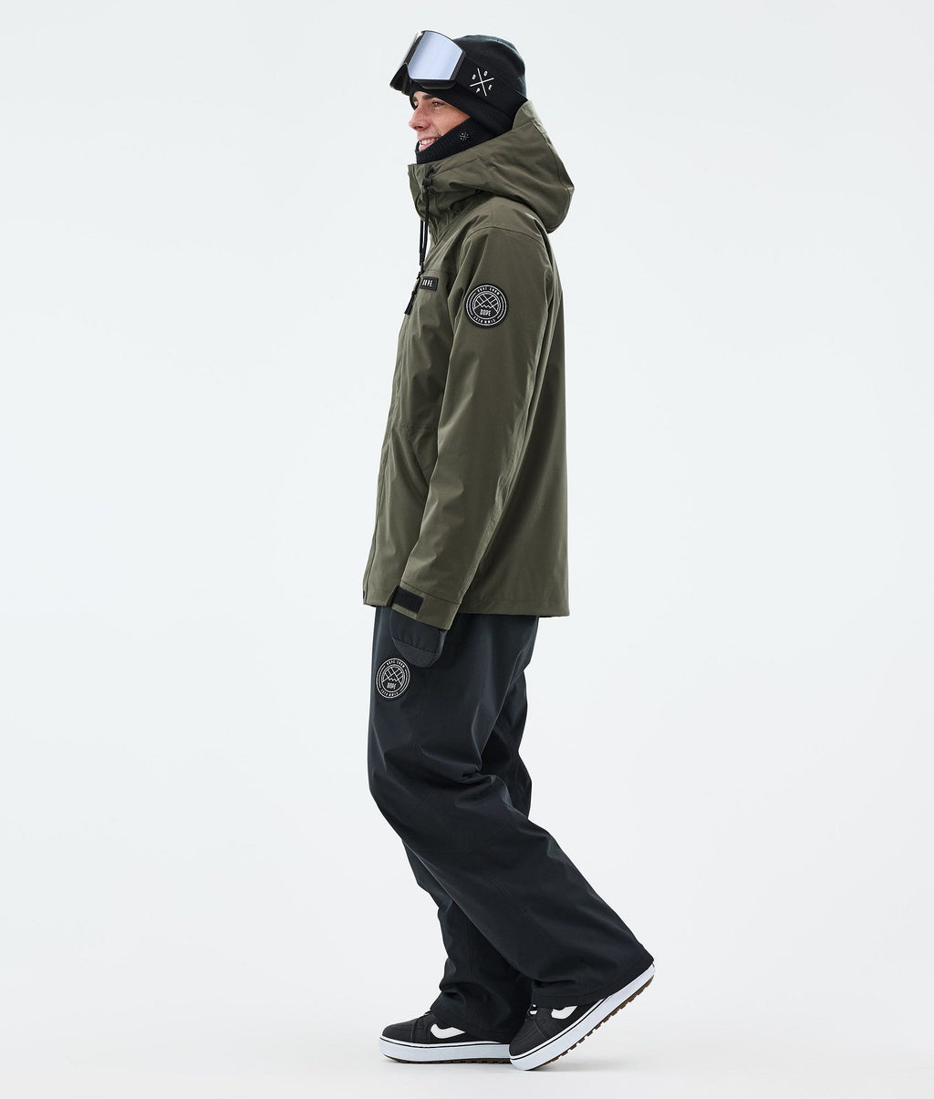 Snowboard Jacket For Men Olive Green