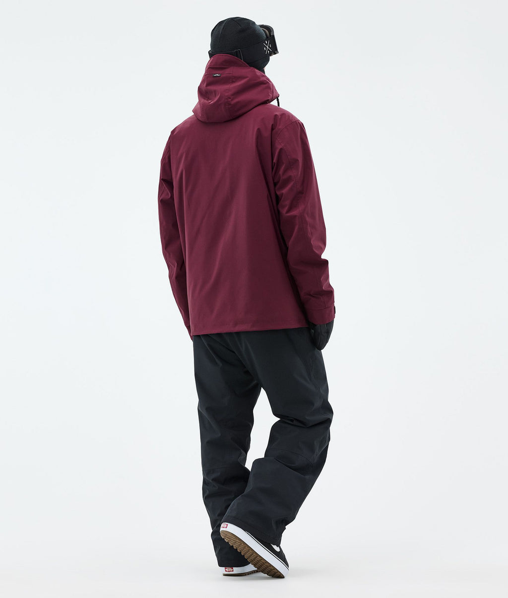 Snowboard Jacket For Men Burgundy