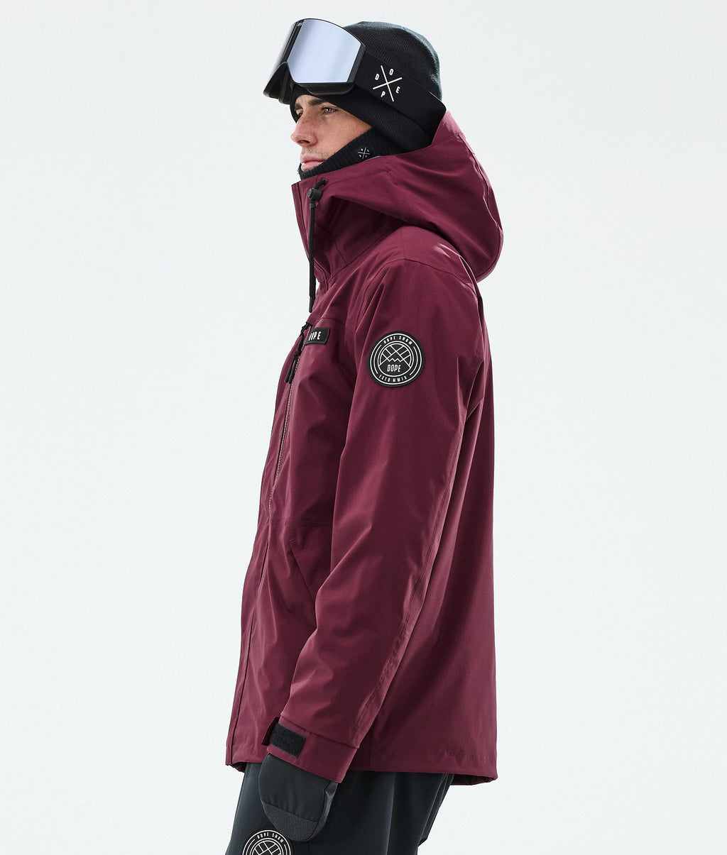 Snowboard Jacket For Men Burgundy
