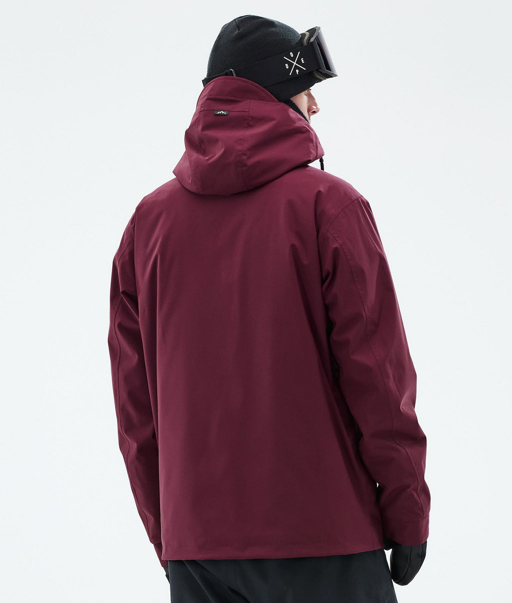 Snowboard Jacket For Men Burgundy