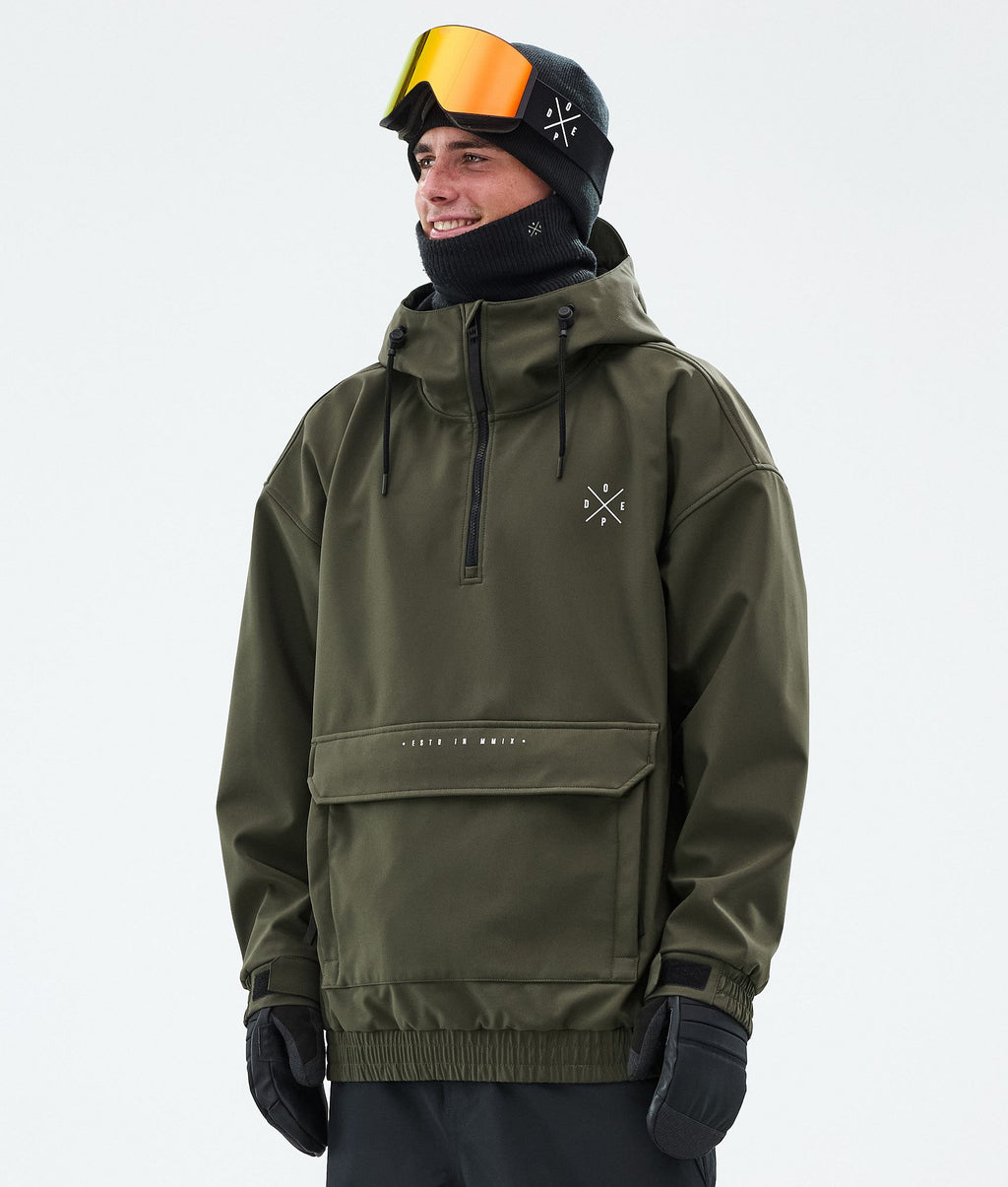 Snowboard Jacket For Men Olive Green