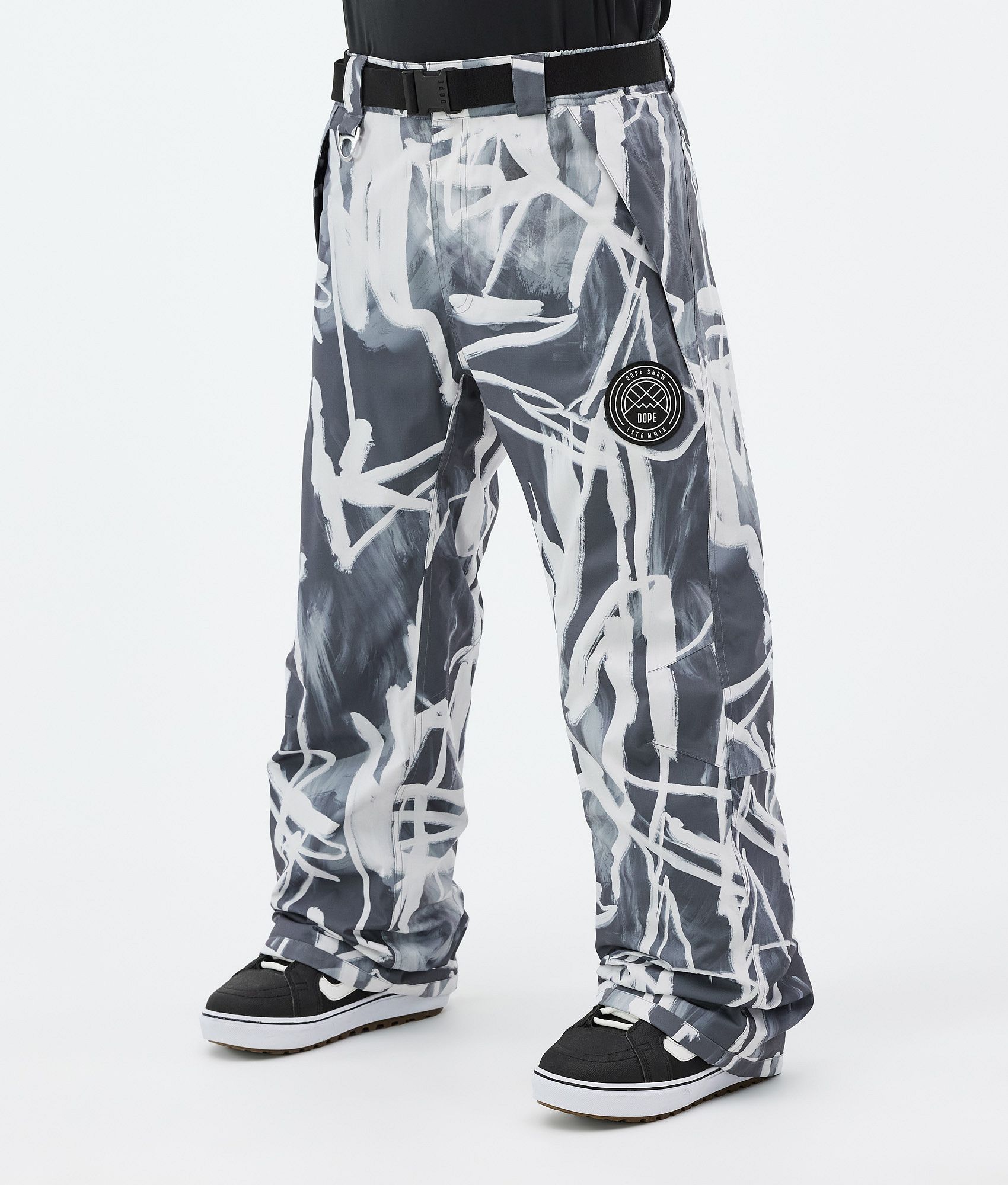 Snowboard Pants For Men Scribble Black