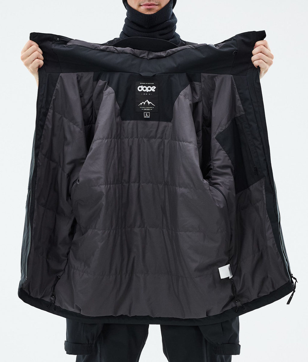 Snowboard Jacket For Men Black