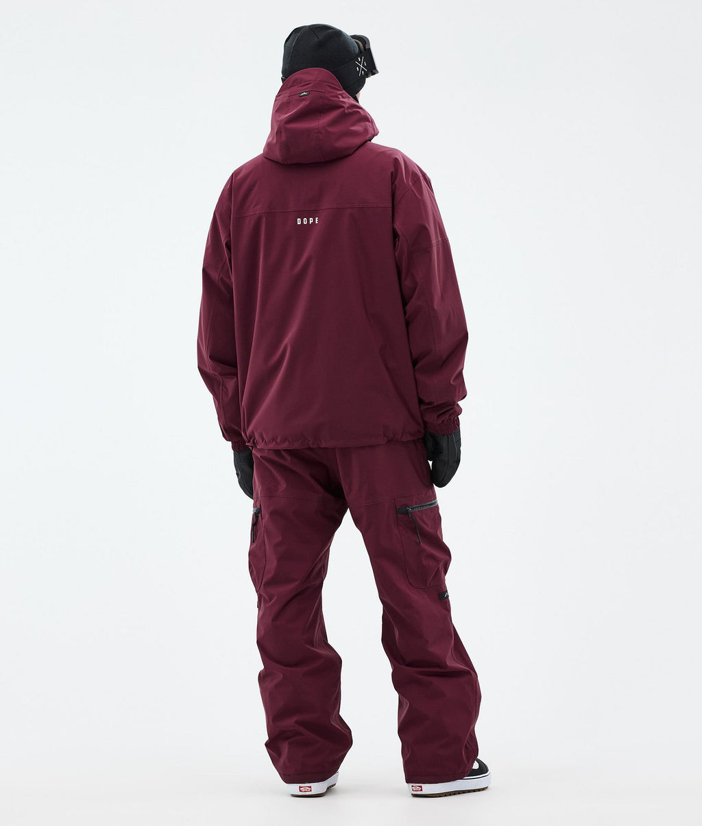 Snowboard Jacket For Men Burgundy