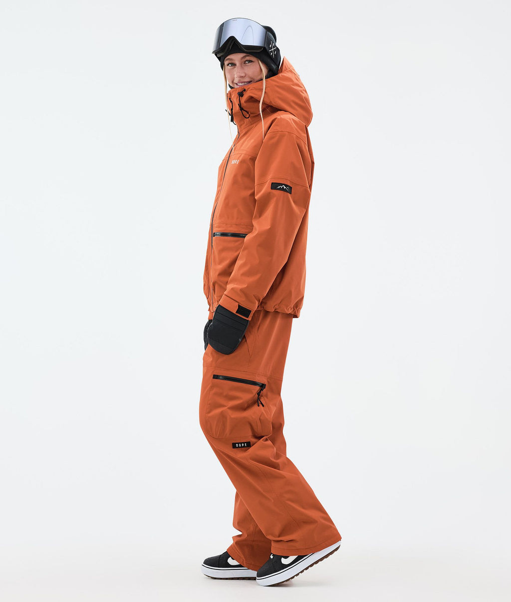 Snowboard Jacket For Women Burned Orange