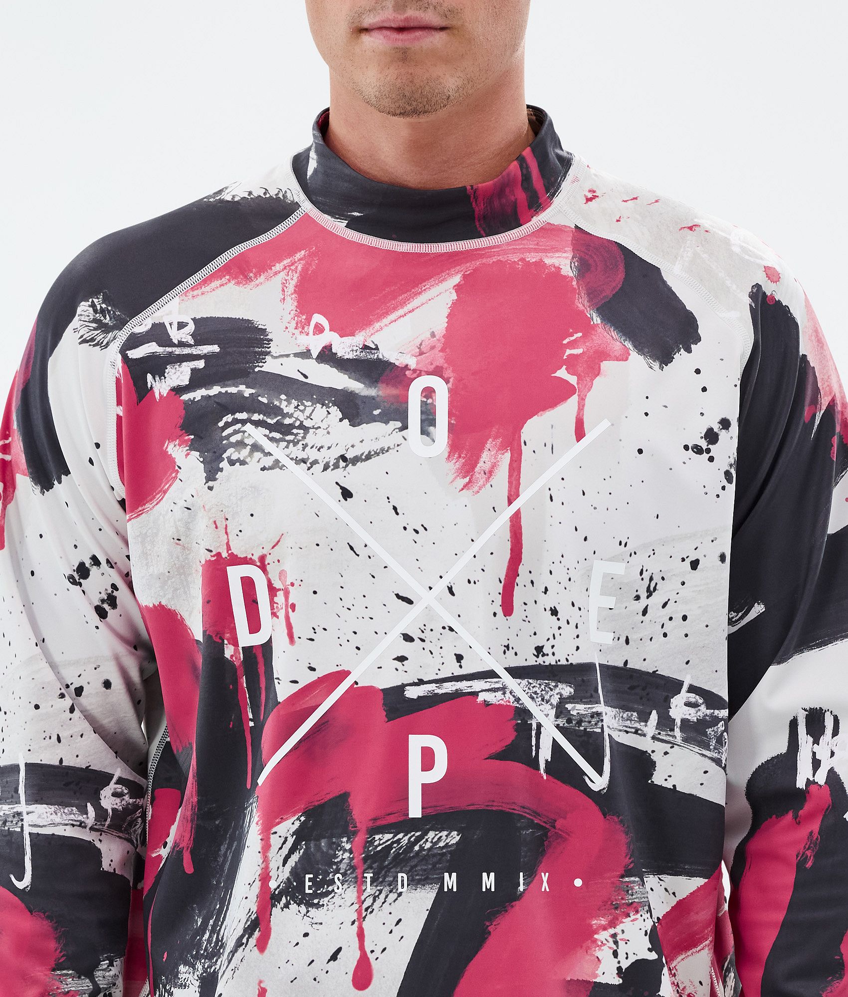 Base Layer Top For Men 2X-Up Doodle