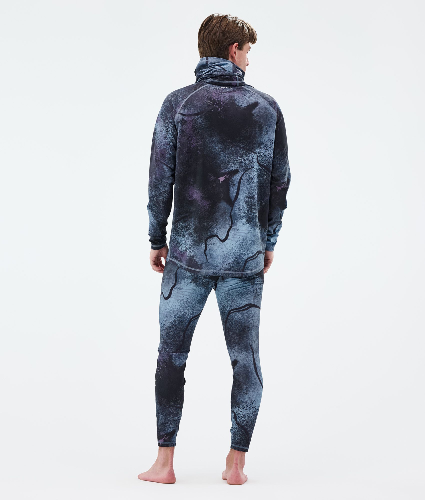 Base Layer Top For Men 2X-Up Jungle Purple