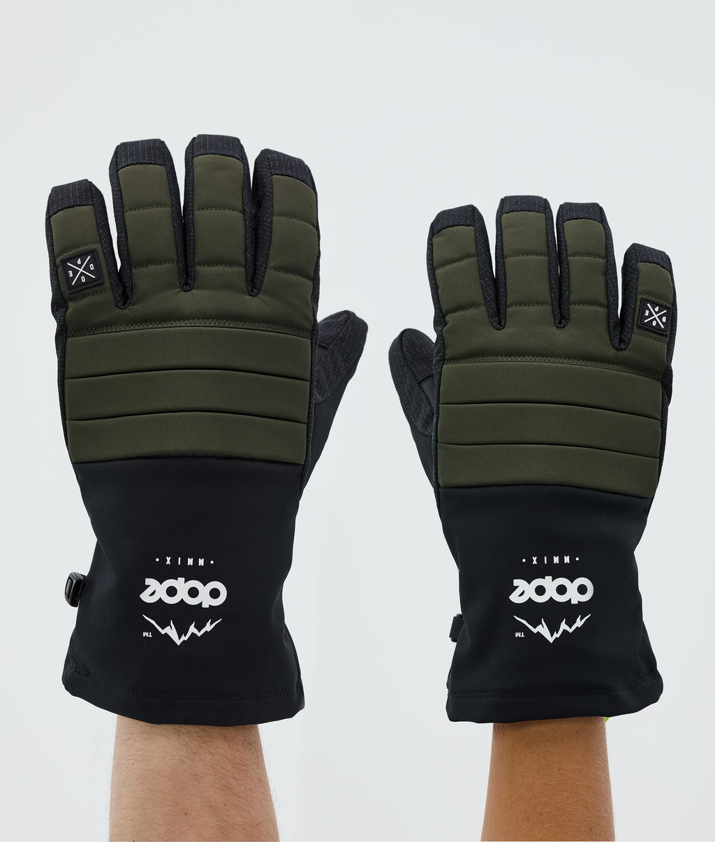 Ski Gloves Olive Green