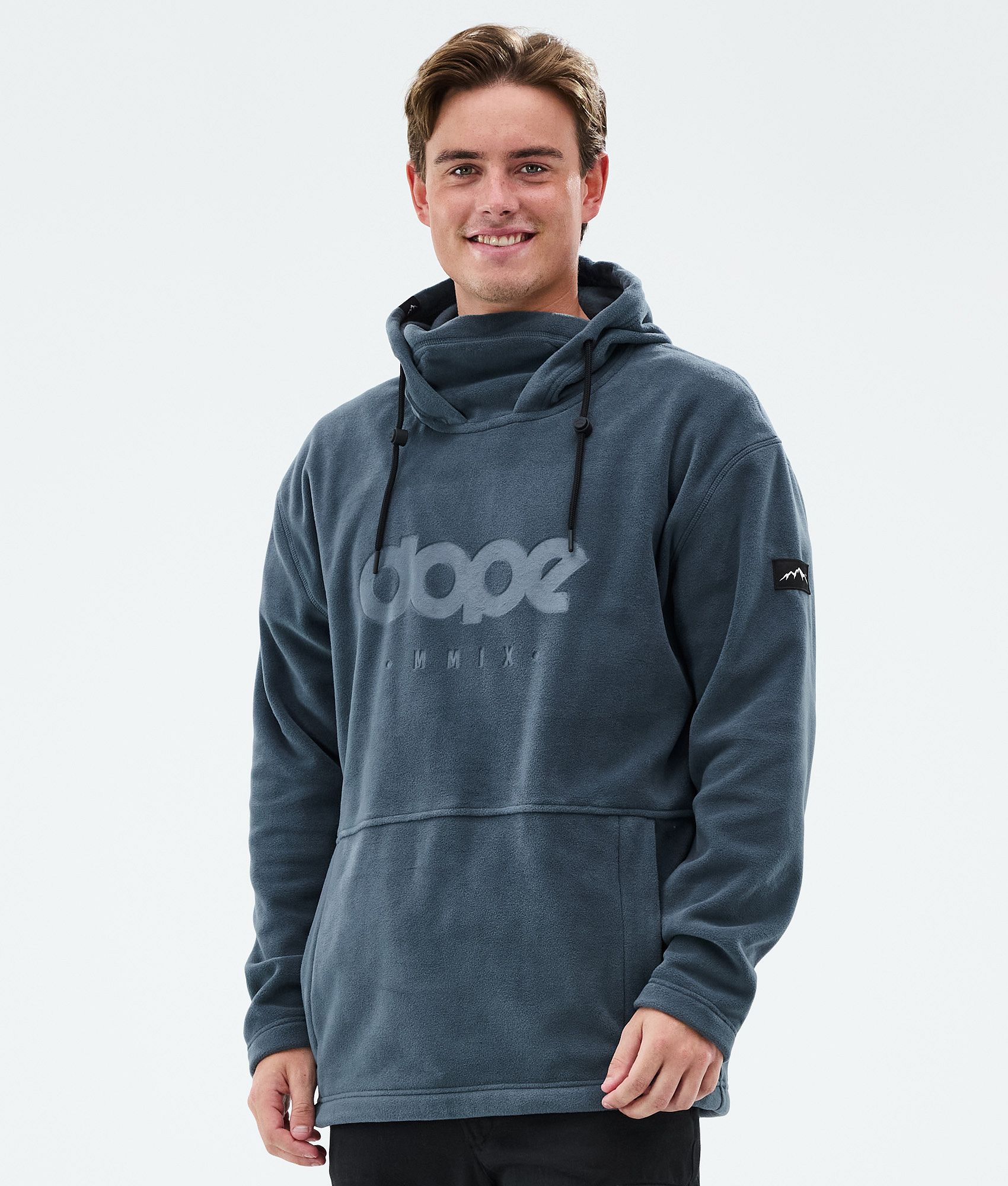 Fleece Hoodie For Men Metal Blue