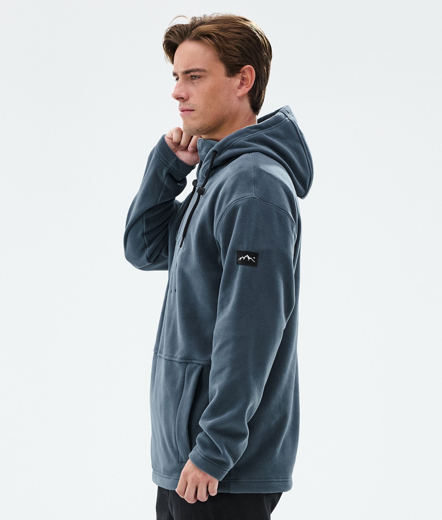 Fleece Hoodie For Men Metal Blue