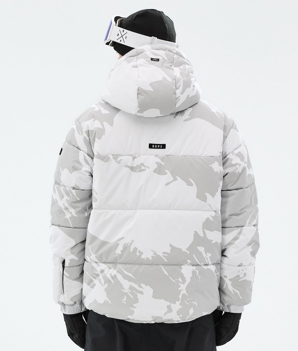 Snowboard Jacket For Men Grey Camo