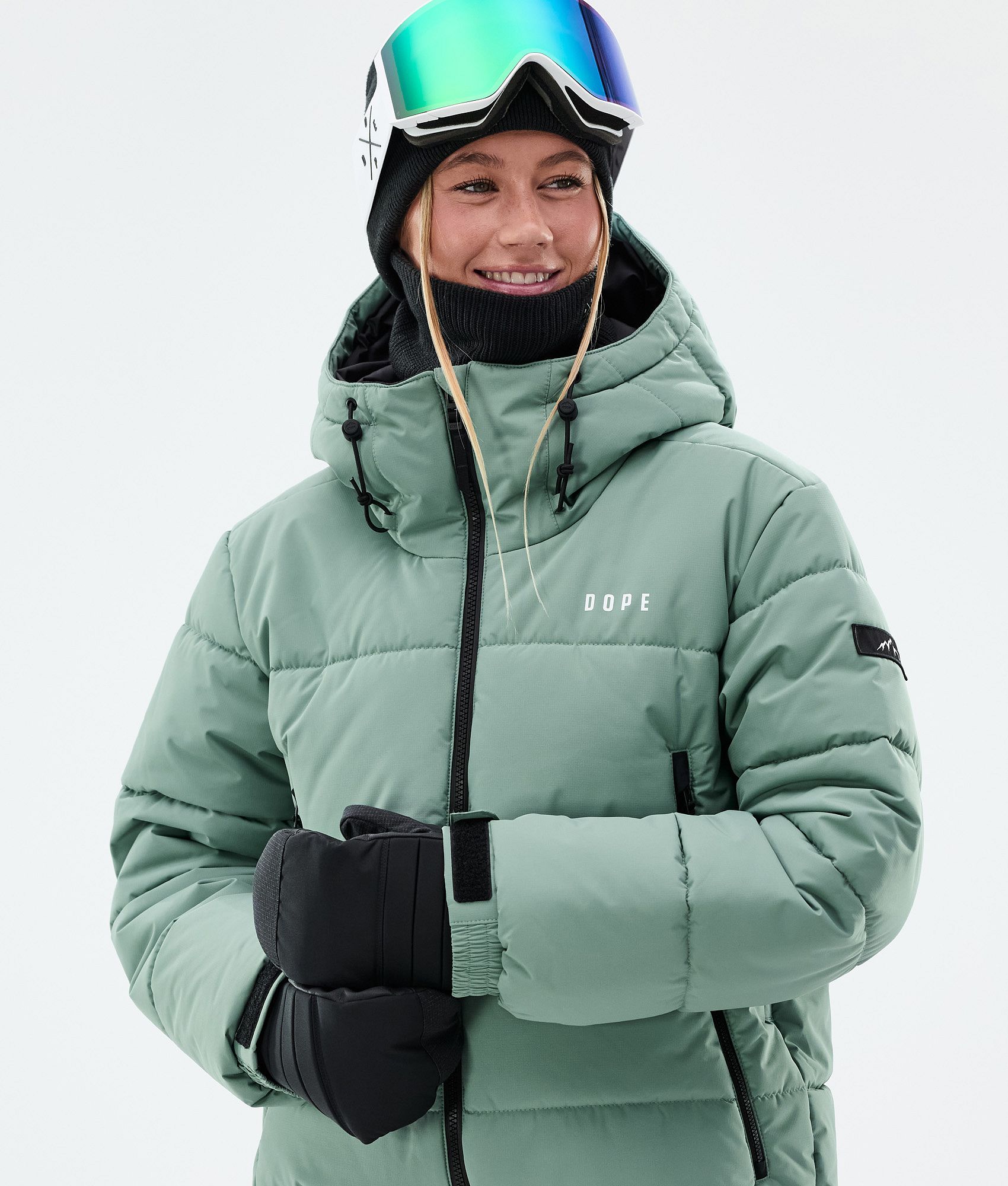Snowboard Jacket For Women Faded Green