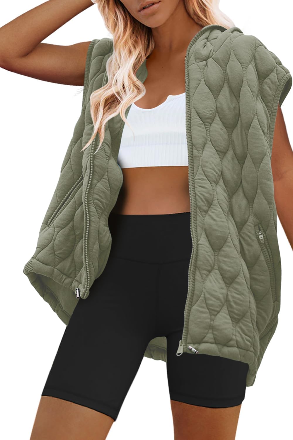 Women's Hooded Quilted Down Puffer Vest (Buy 2 Free Shipping)