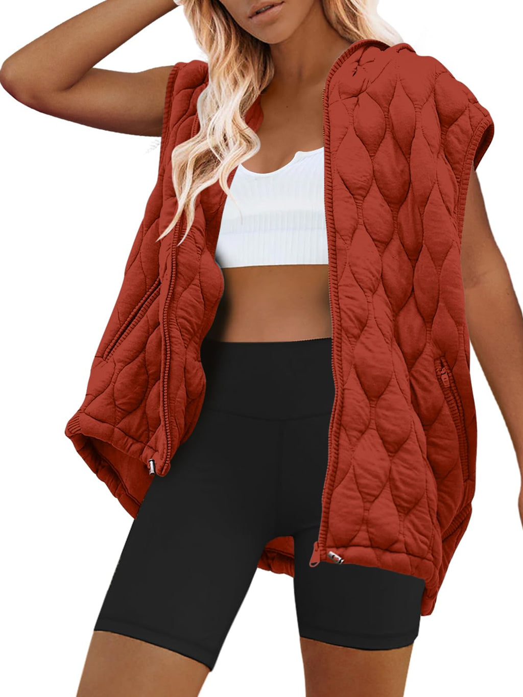 Women's Hooded Quilted Down Puffer Vest (Buy 2 Free Shipping)