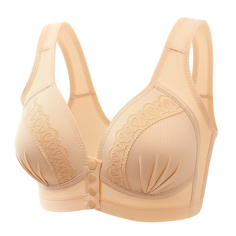 💕BUY 1 GET 2 FREE💕-2025 Front Button Breathable Skin-Friendly Cotton Bra